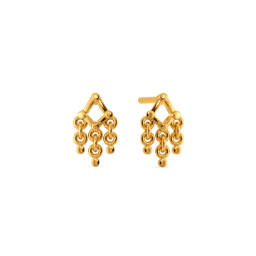 Bound by Strings Gold Earrings