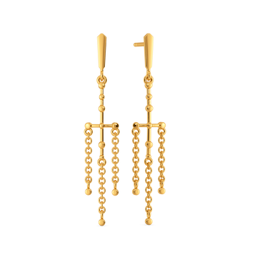 In Sync Gold Earrings