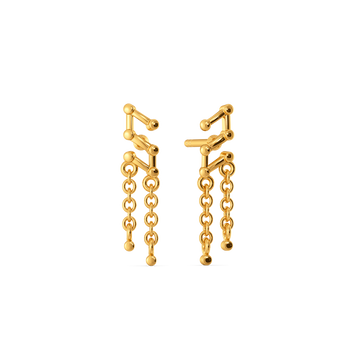 In Sync Gold Earrings