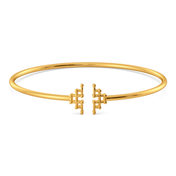 Entangled in Love Gold Bangles