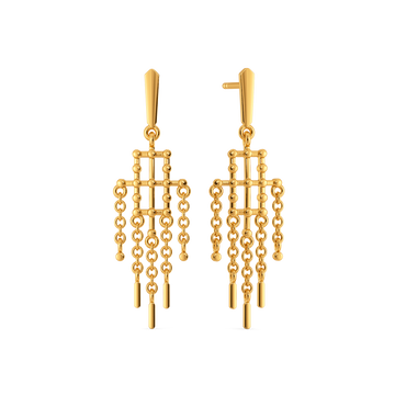 Strung With Love Gold Earrings