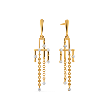 Beaded Bond Diamond Earrings