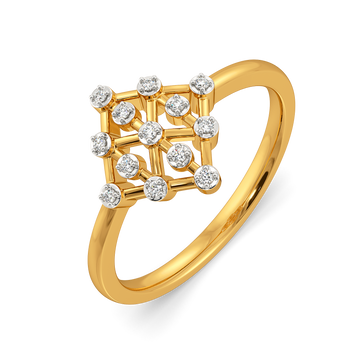 Beaded Edit Diamond Rings