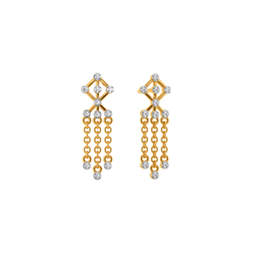 Beaded Edit Diamond Earrings
