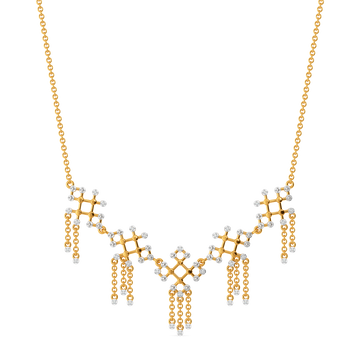 Across Dimensions Diamond Necklaces
