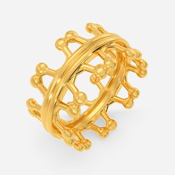 Multiple Dimensions Gold Rings