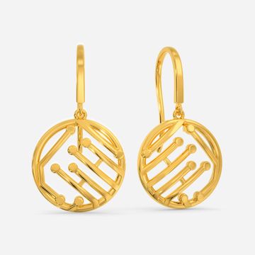 Manifold Dimensions Gold Earrings