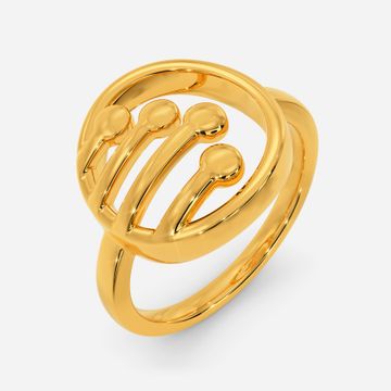 Manifold Dimensions Gold Rings