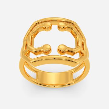 Techno Now Gold Rings
