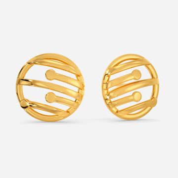 Neo Connect Gold Earrings