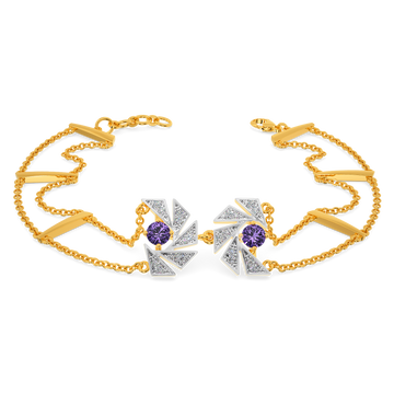 Purple Maze Diamond Bracelets