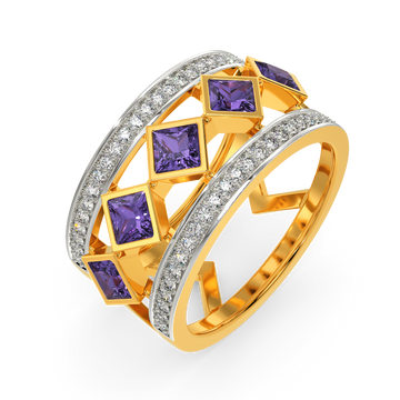 Bling In Purple Diamond Rings