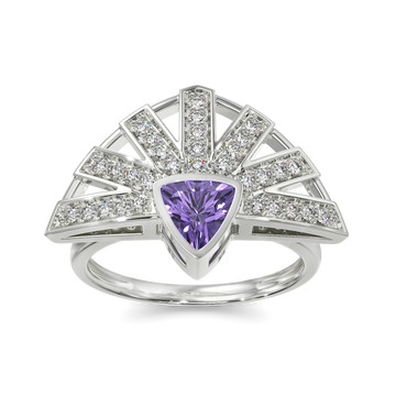 Purple Winter Diamond Rings