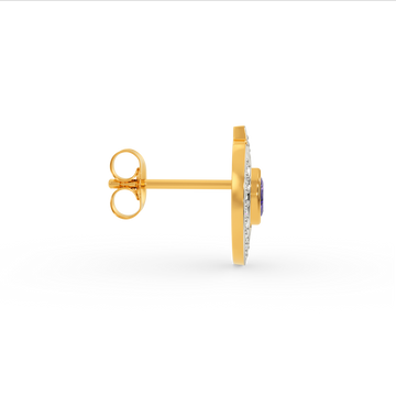 I See Purple  Diamond Earrings
