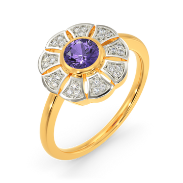 Groove To Violet Diamond Rings