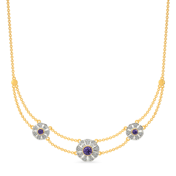 Groove To Violet Diamond Necklaces