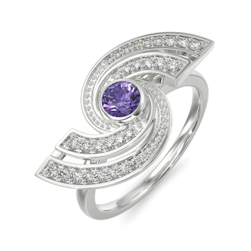 Captivating Purple Diamond Rings