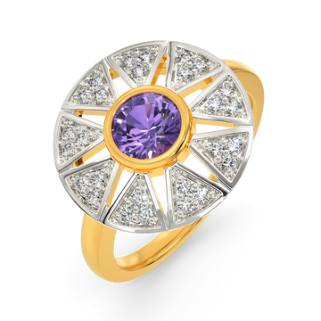 Purple World Diamond Rings