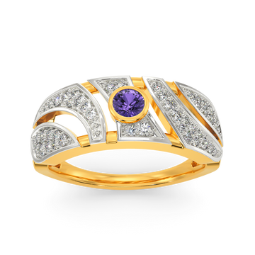 Colour Me Purple Diamond Rings