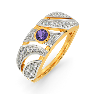 Colour Me Purple Diamond Rings