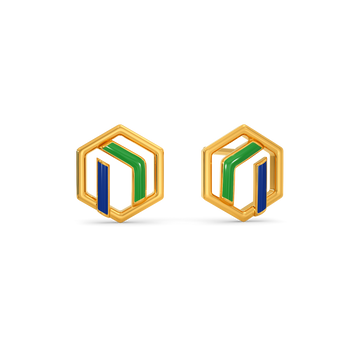 Varsity Prep Gold Earrings