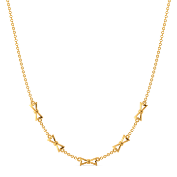 Ribbon Royale Gold Necklaces