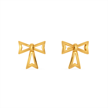 Ribbon Royale Gold Earrings