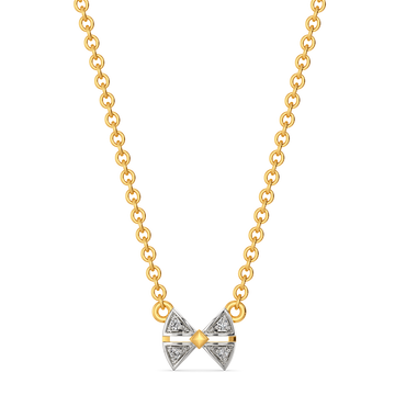 Lustre Knot Diamond Necklaces