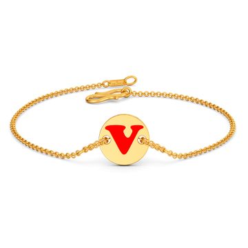 V for victory Gold Bracelets