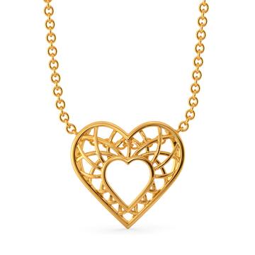 Hearts in Love Gold Pendants