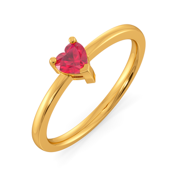 Piece of Your Heart Gemstone Rings