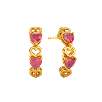 Piece of Your Heart Gemstone Earrings