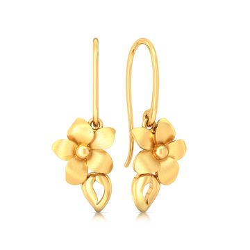Bloom in Retro Gold Earrings