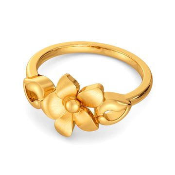 Bloom in Retro Gold Rings