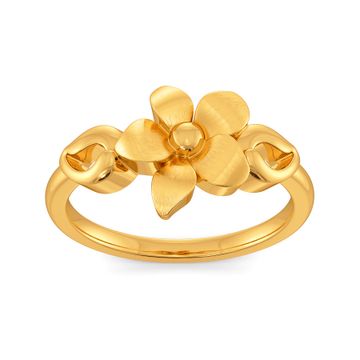 Bloom in Retro Gold Rings