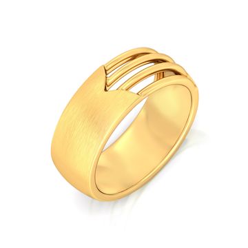Satin Camber Gold Rings