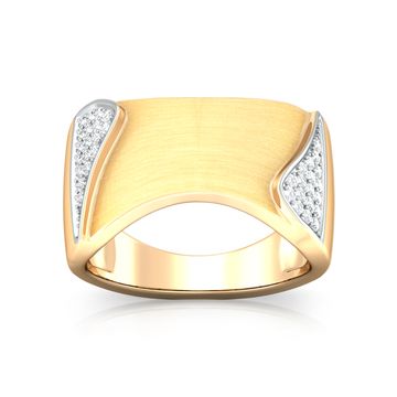 Shiny Shield Diamond Rings