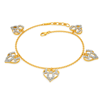 Heart Lace Diamond Bracelets