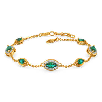 Green Glow Gemstone Bracelets