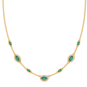 Green Glow Gemstone Necklaces