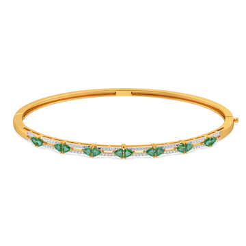 Vibrant Green Gemstone Bangles