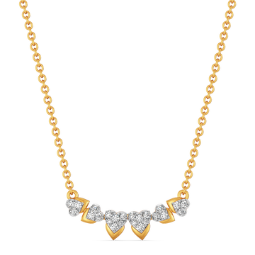 Shimmer Hearts Diamond Necklaces