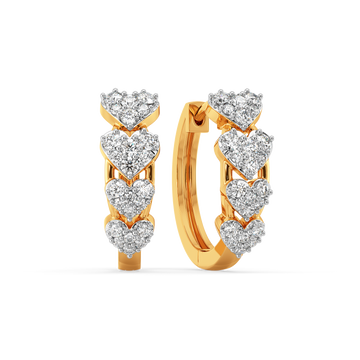 Hearts in Harmony Diamond Earrings