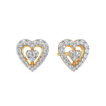Hearts in Harmony Diamond Earrings