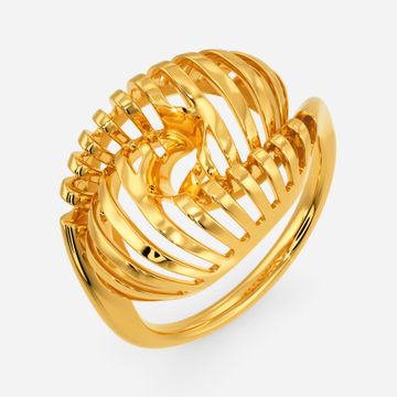 XXL Twirl Gold Rings