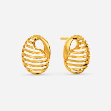 XXL Twirl Gold Earrings