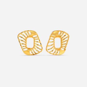 Fantastical Swirl Gold Earrings