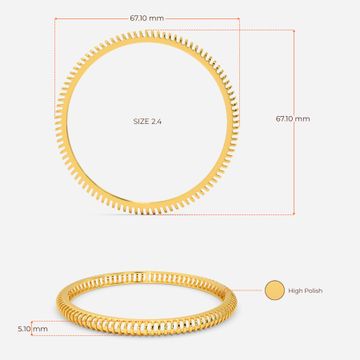 Fantastical Swirl Gold Bangles