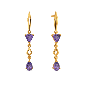 Purple Hues Gemstone Earrings