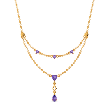 Purple Hues Gemstone Necklaces